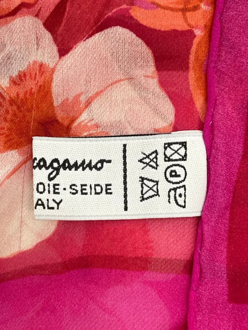 Salvatore Ferragamo - Pink Silk Scarf